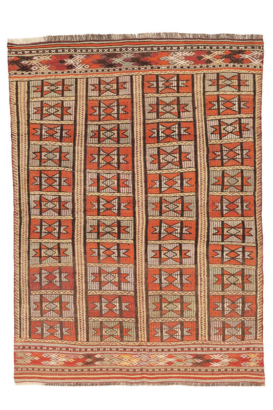 1960s Fethiye Vintage Kilim - Dervish Rugs