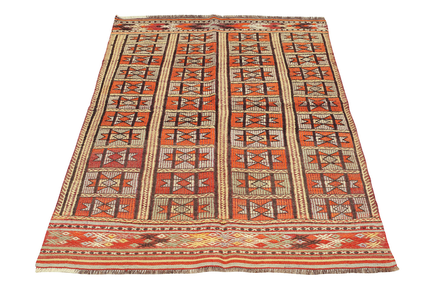 1960s Fethiye Vintage Kilim - Dervish Rugs