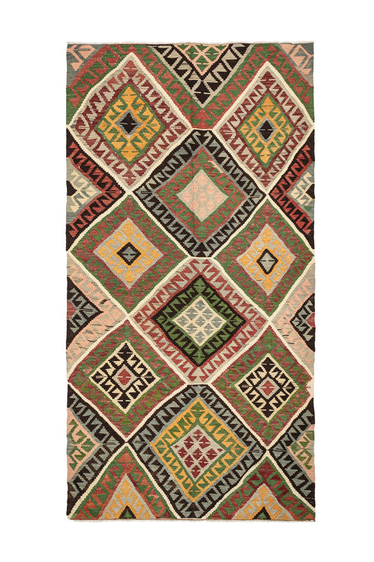 1960s Xanthos Vintage Kilim | 170x325 cm - Dervish Rugs