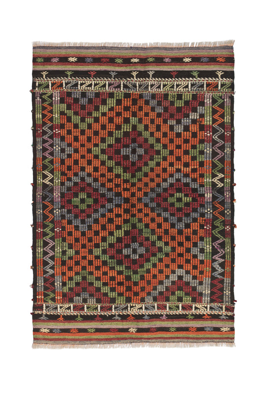 1980s Tripolis Vintage Turkish Rug | 100x150 cm - Dervish Rugs