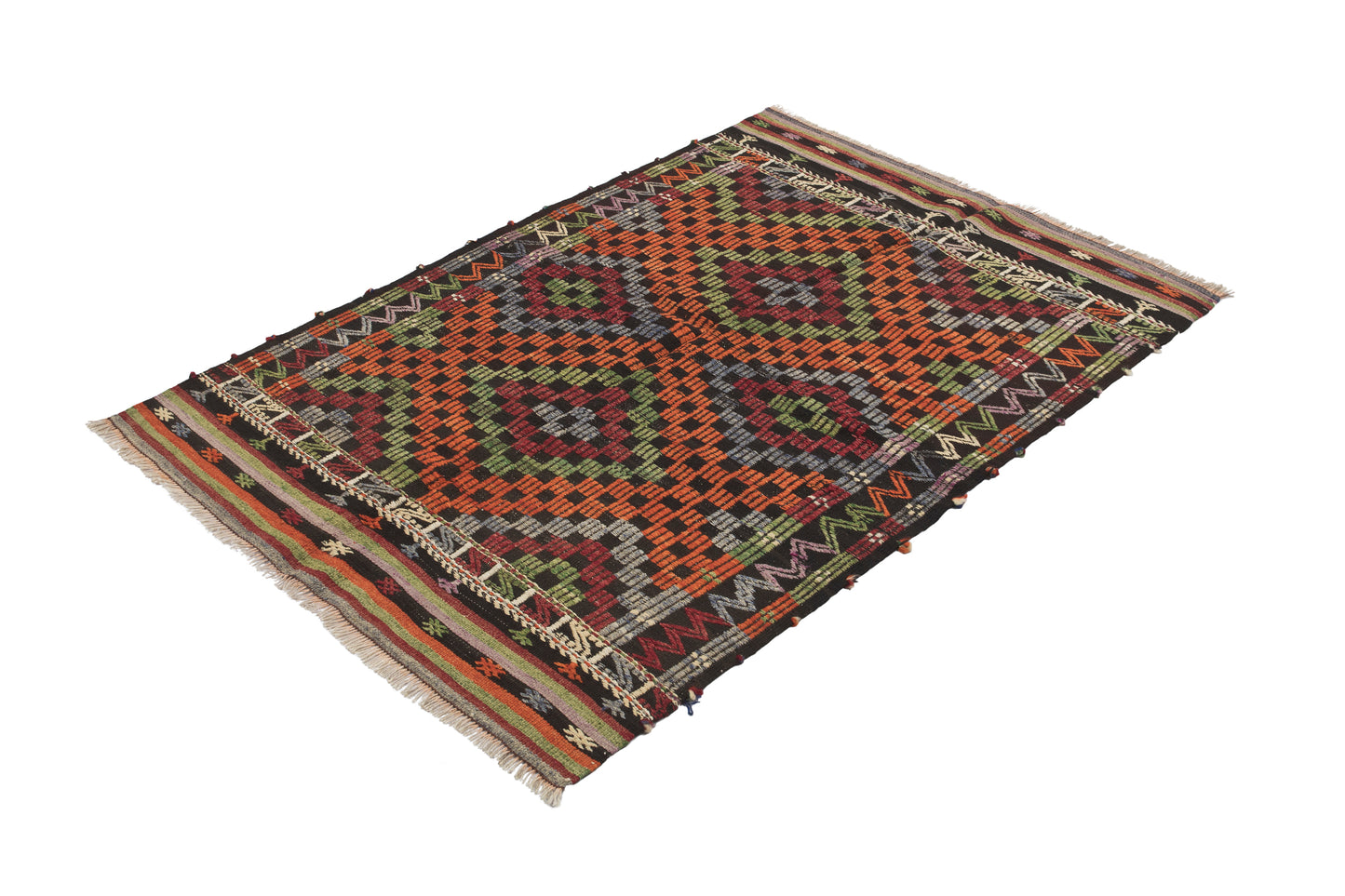 1980s Tripolis Vintage Turkish Rug | 100x150 cm - Dervish Rugs