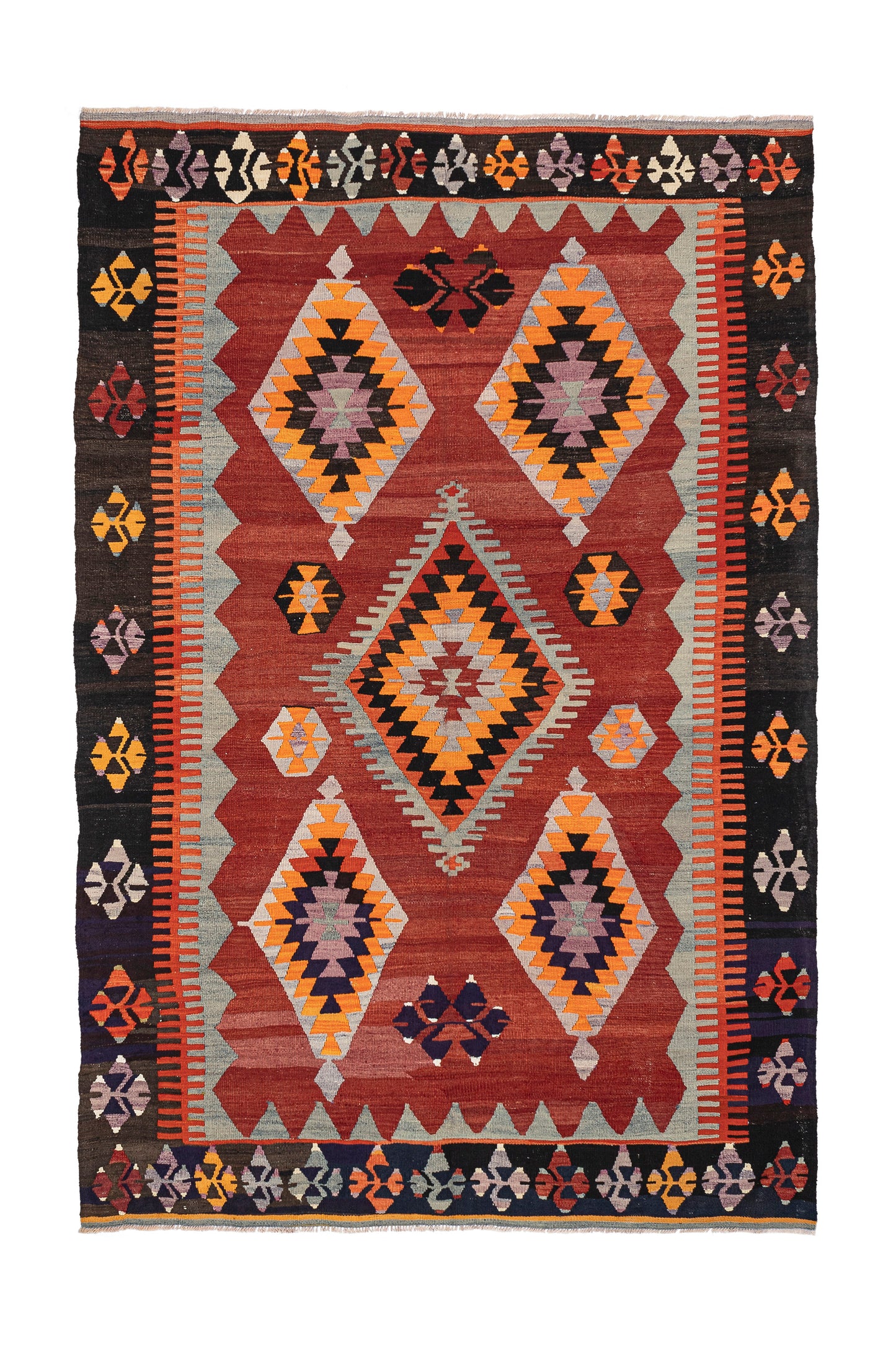 1960s Synnadic Handmade Vintage Rug | 190x270 cm - Dervish Rugs