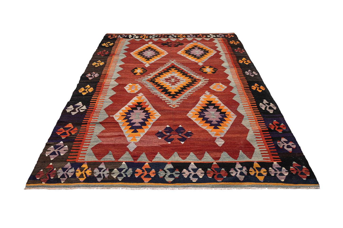 1960s Synnadic Handmade Vintage Rug | 190x270 cm - Dervish Rugs