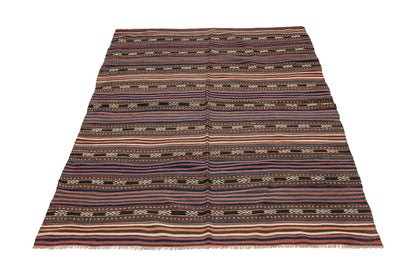 1960s Karasi Handmade Vintage Turkish Kilim Rug | 125x200 cm - Dervish Rugs