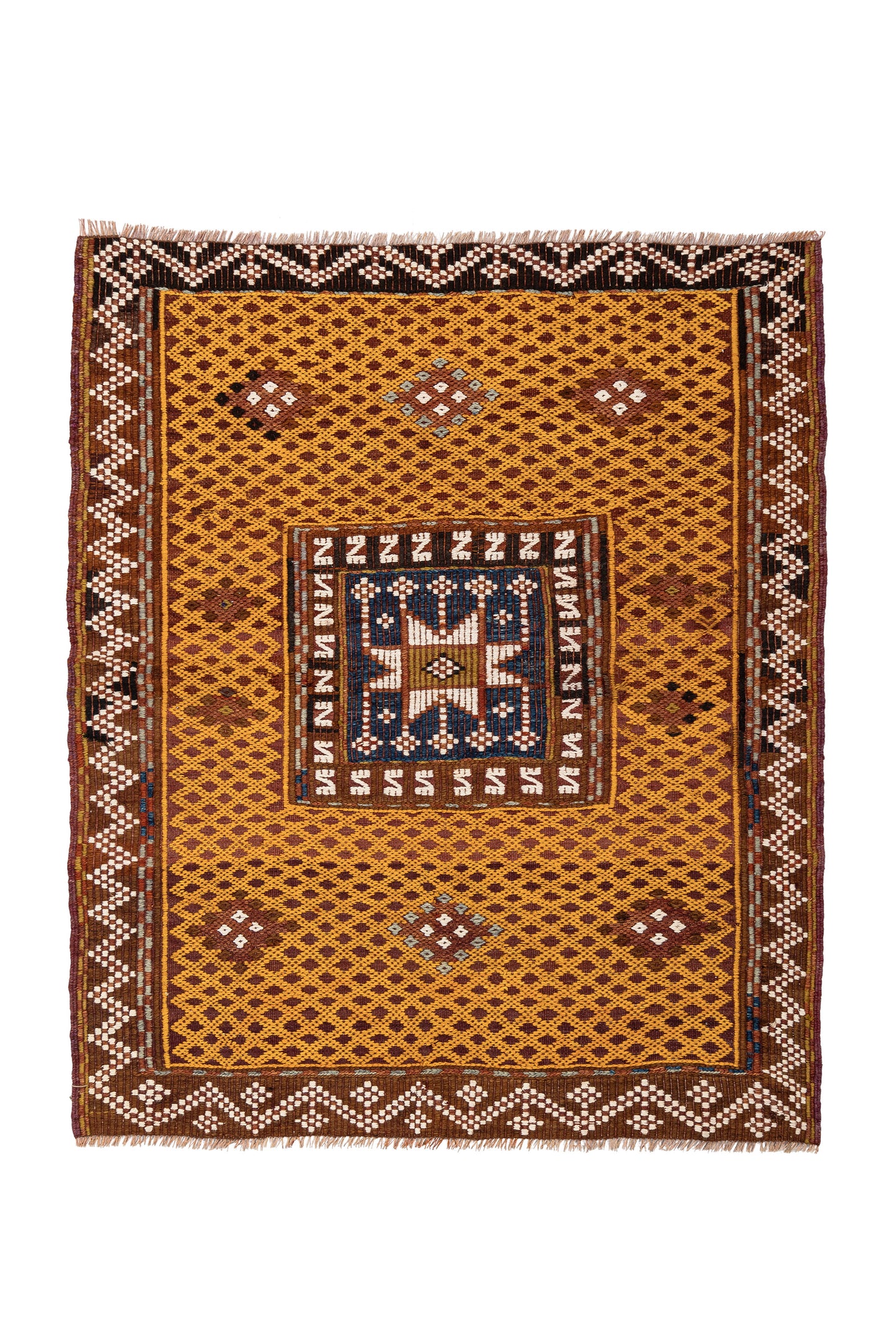 1960s Croesus Handmade Vintage Rug | 100x125 cm - Dervish Rugs