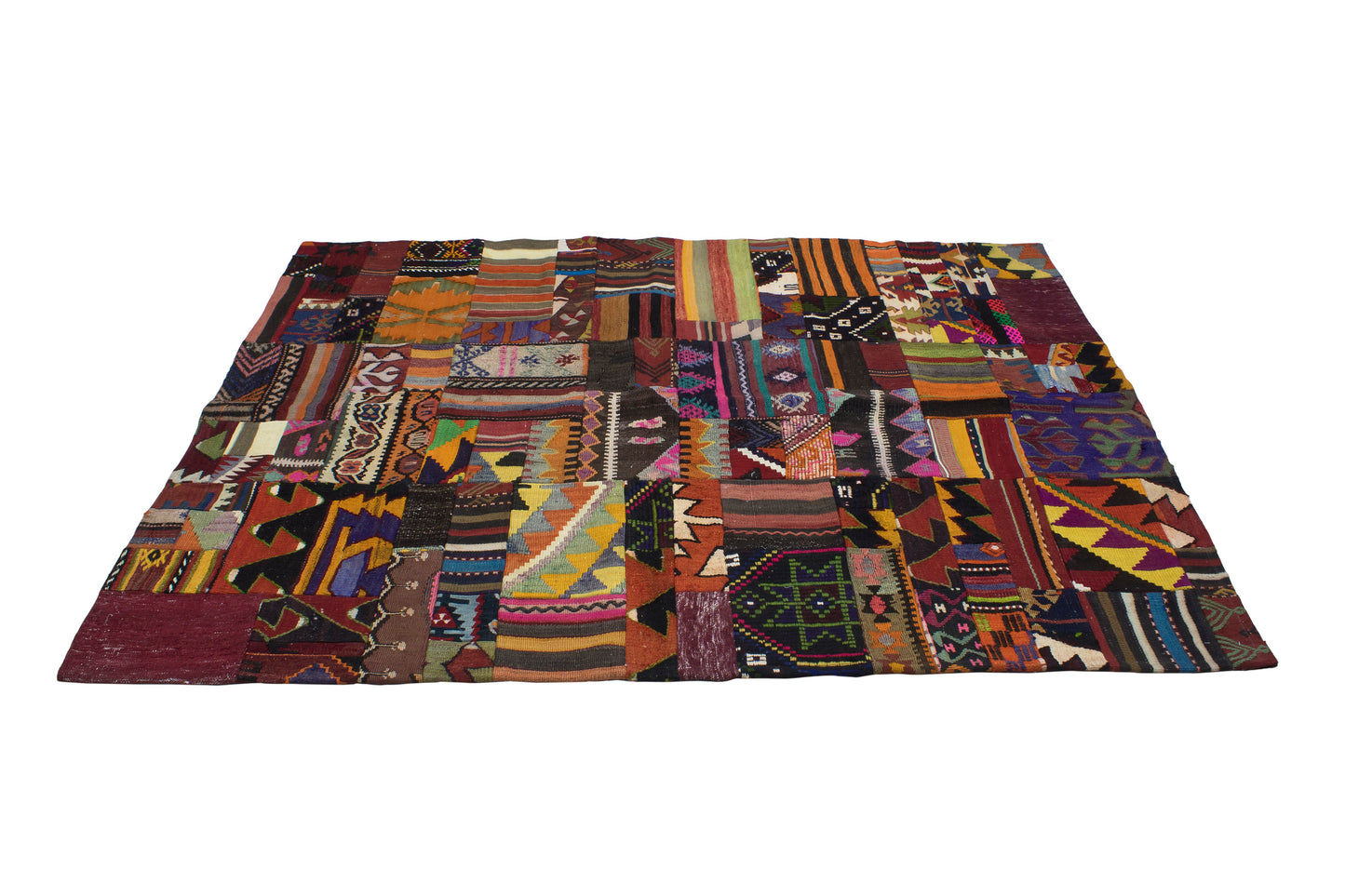 Artisan Handmade Patchwork Rug | 140x180 cm - Dervish Rugs