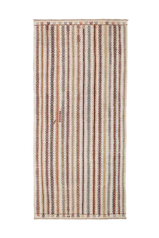 1960s Persephone Handmade Vintage Rug | 125x260 cm - Dervish Rugs