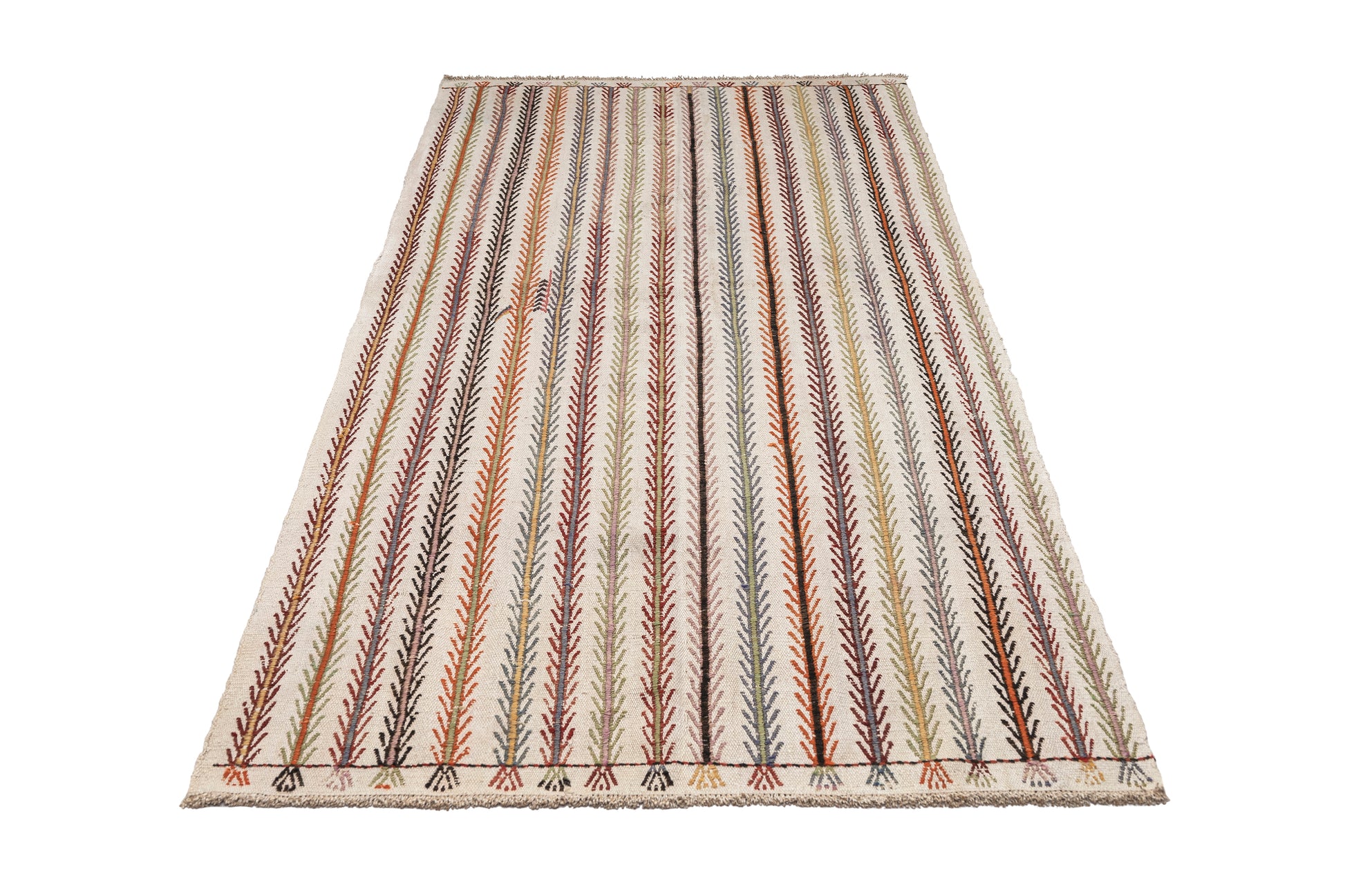 1960s Persephone Handmade Vintage Rug | 125x260 cm - Dervish Rugs