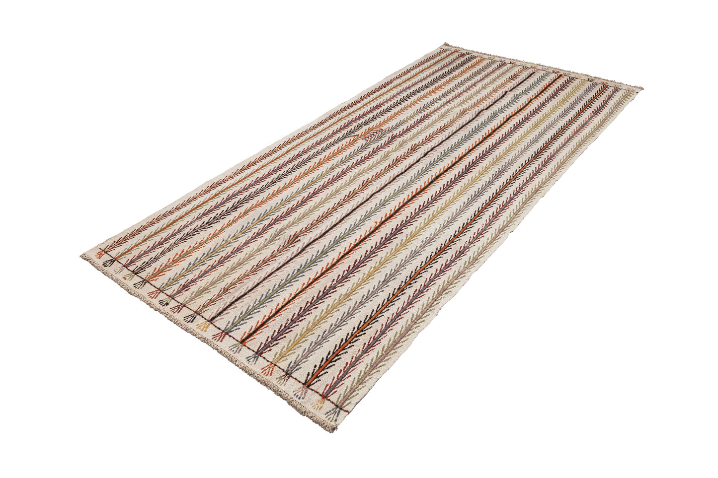 1960s Persephone Handmade Vintage Rug | 125x260 cm - Dervish Rugs