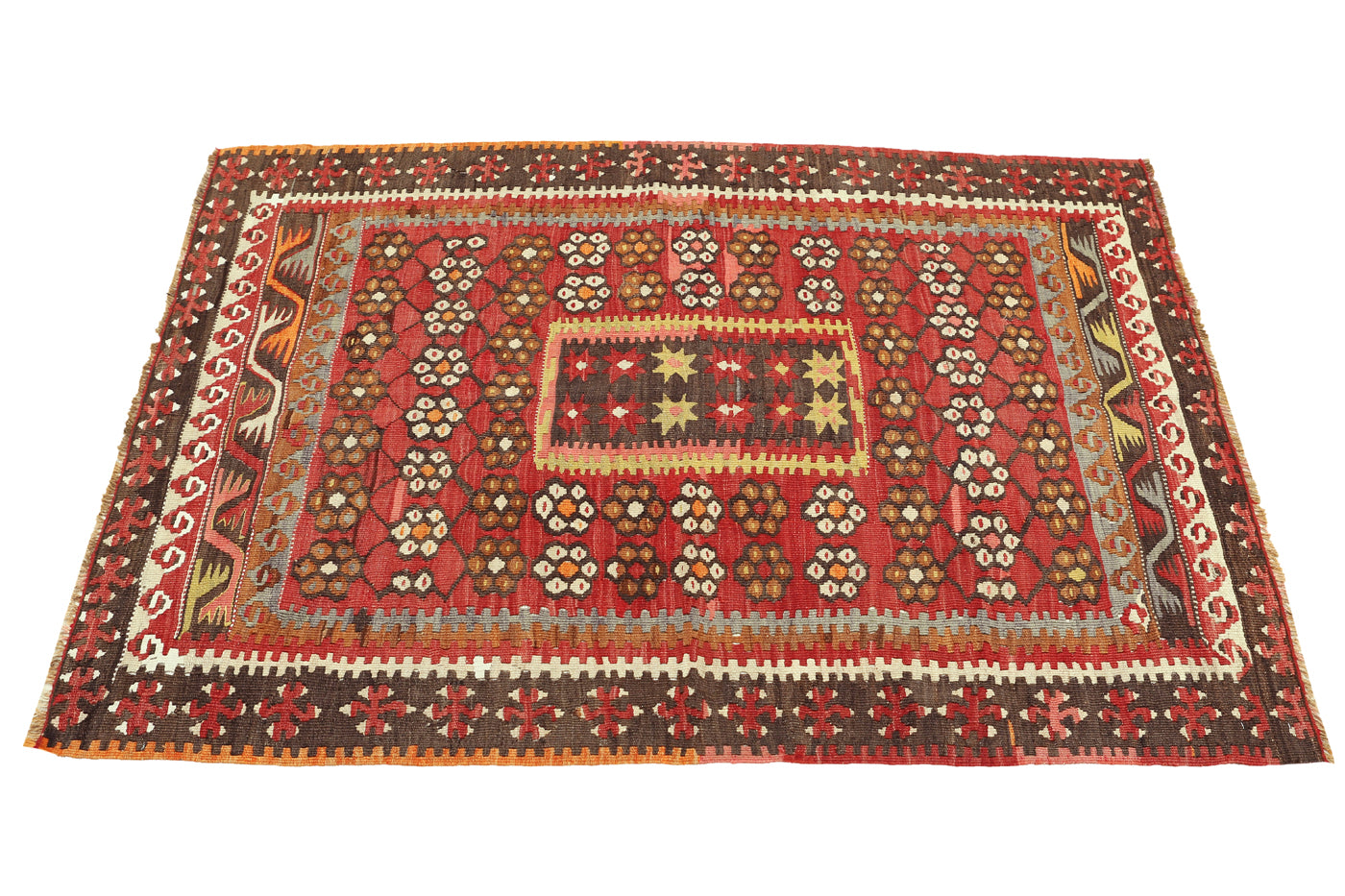 1960s Caesarea Vintage Turkish Rug | 100x140 cm - Dervish Rugs