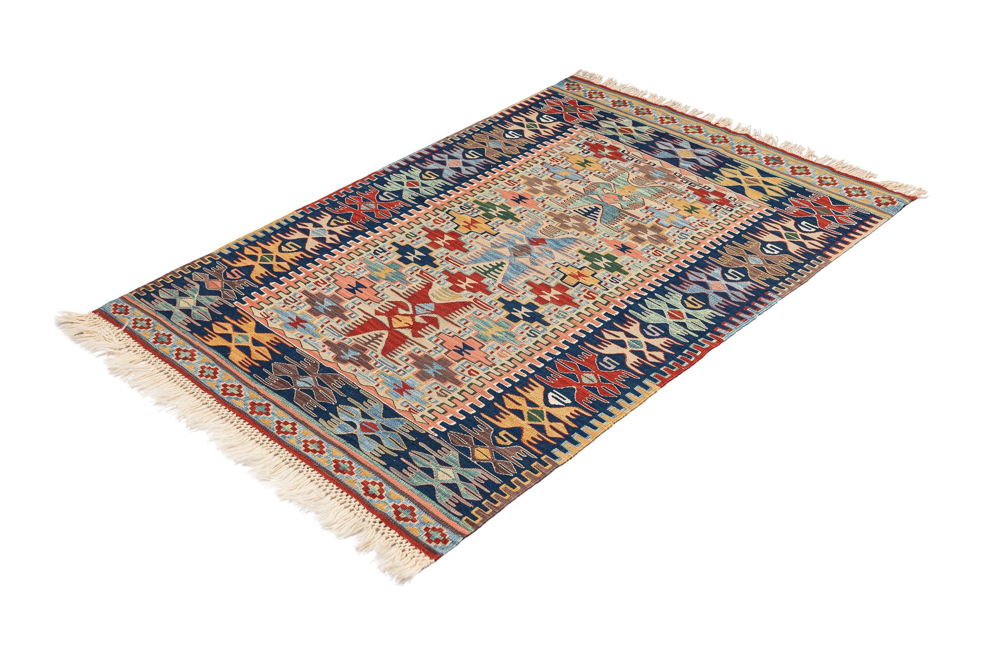 1980s Kilistra Vintage Kilim | 100x150 cm - Dervish Rugs