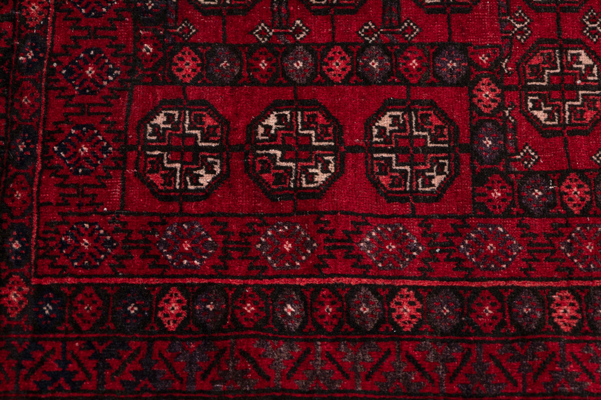 1940s Afghan Handmade Vintage Rug | 80x130 cm - Dervish Rugs