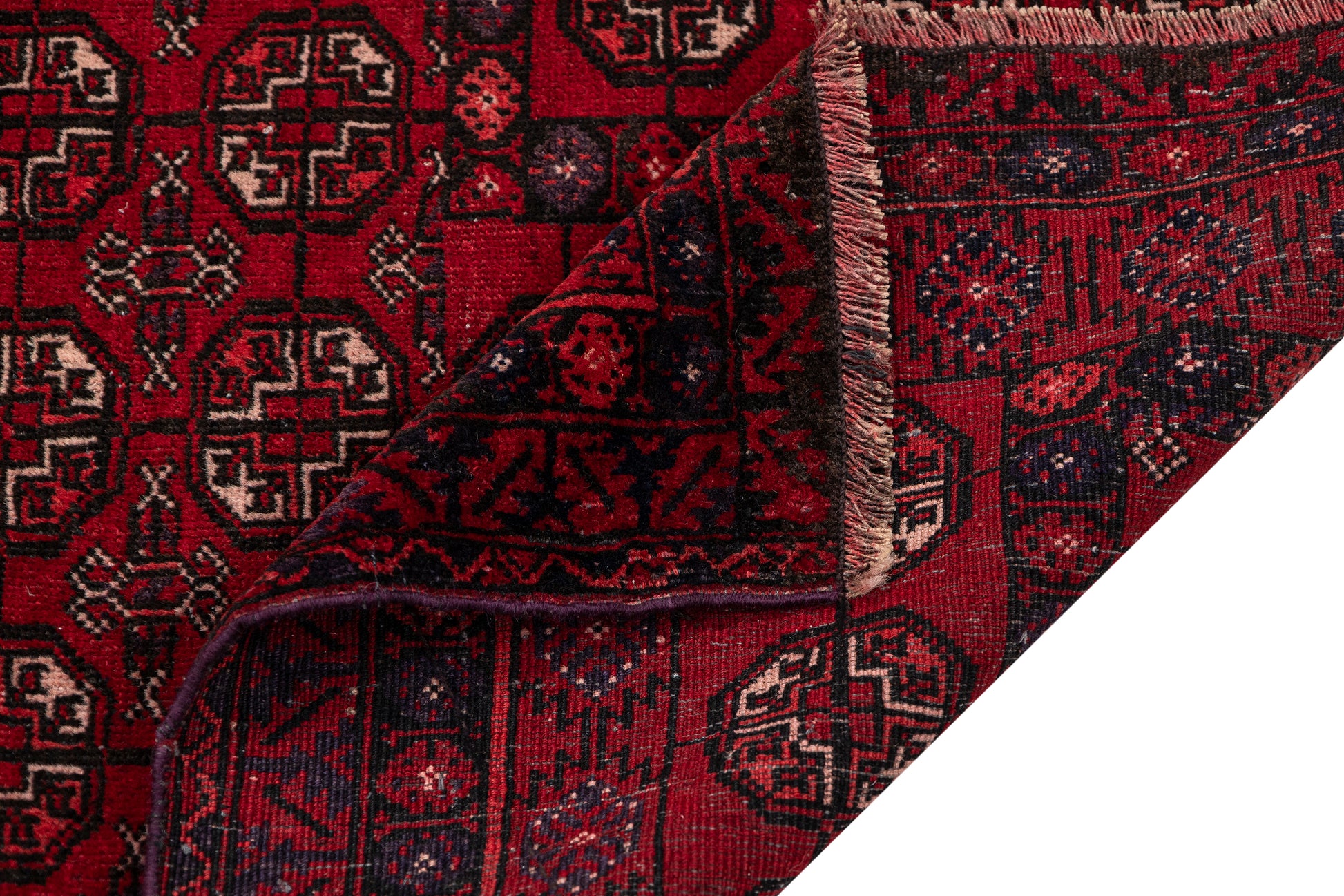 1940s Afghan Handmade Vintage Rug | 80x130 cm - Dervish Rugs