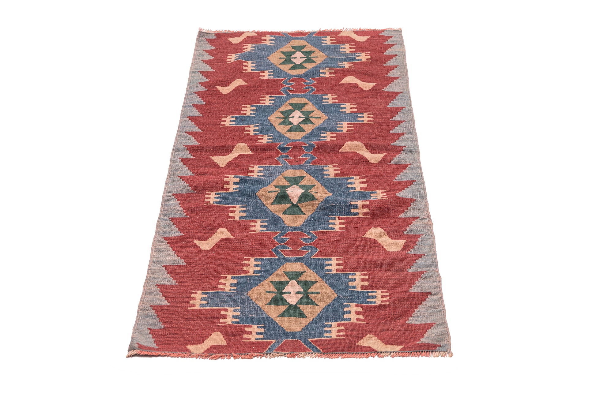 1990s Apollo Handmade Vintage Turkish Kilim Rug Runner | 60x150 cm - Dervish Rugs