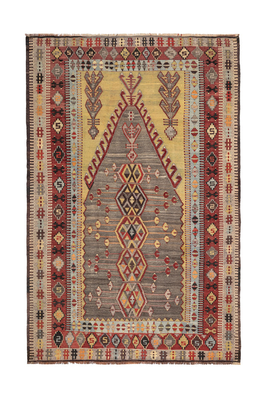 1960s Inoba Vintage Turkish Rug | 140x215 cm - Dervish Rugs