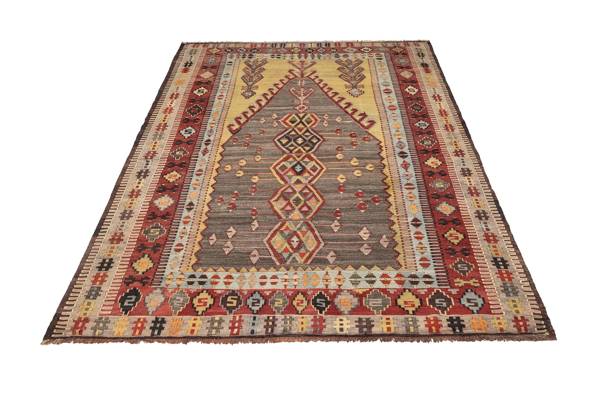 1960s Inoba Vintage Turkish Rug | 140x215 cm - Dervish Rugs