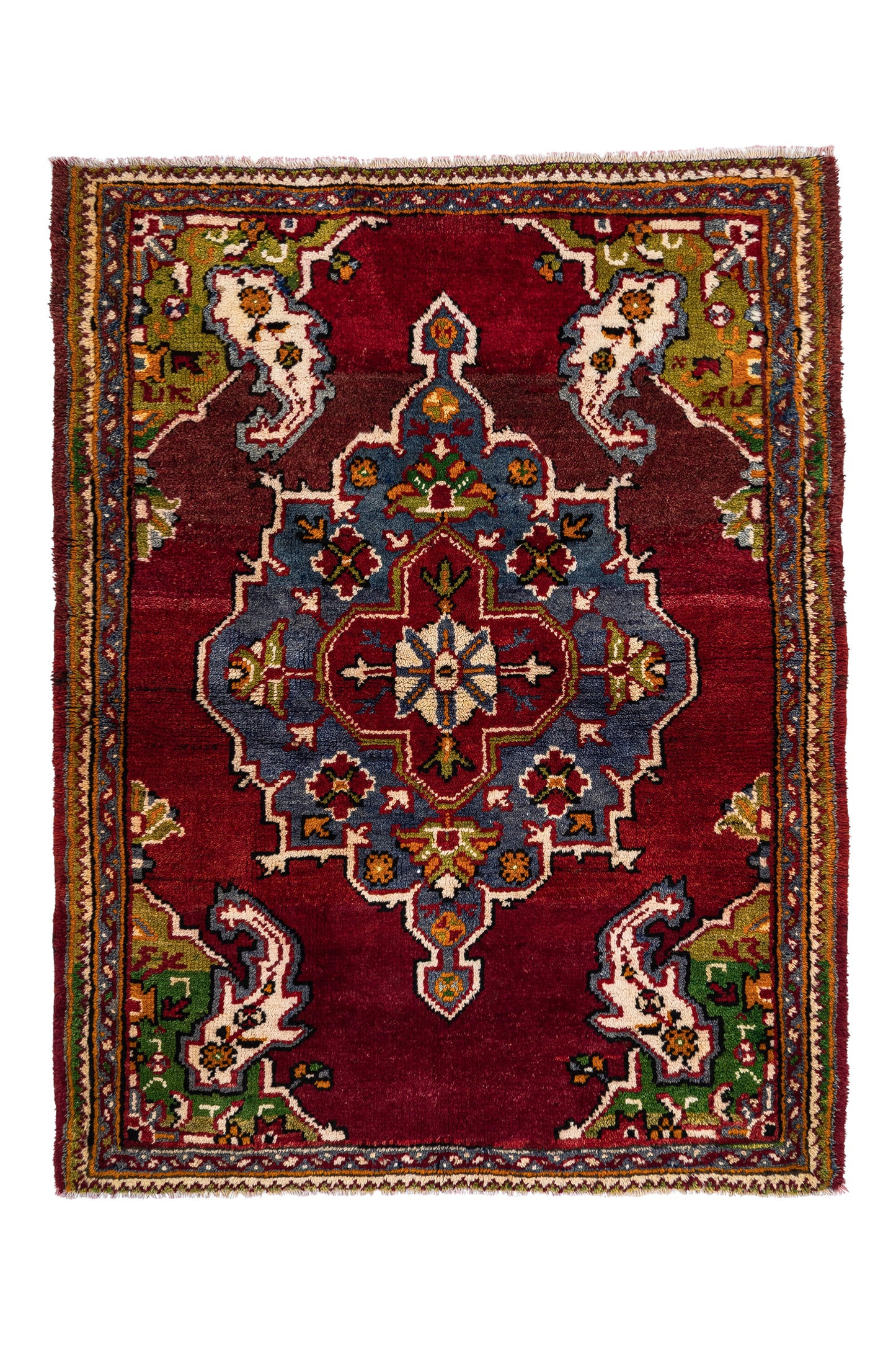 1960s Cotyaeum Handmade Vintage Rug | 115x145 cm - Dervish Rugs