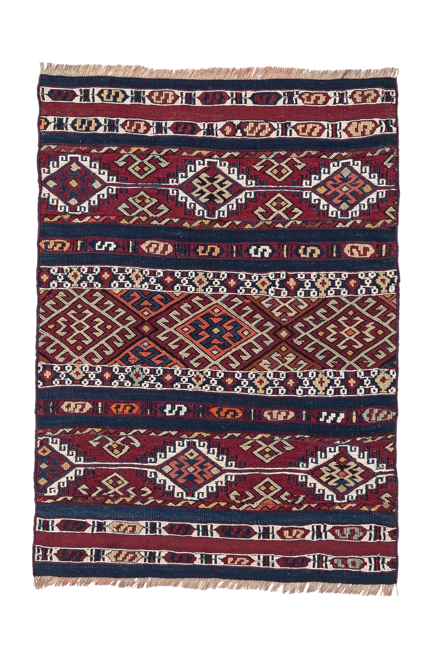 1930s Kernek Handmade Vintage Turkish Kilim Rug | 60x80 cm - Dervish Rugs