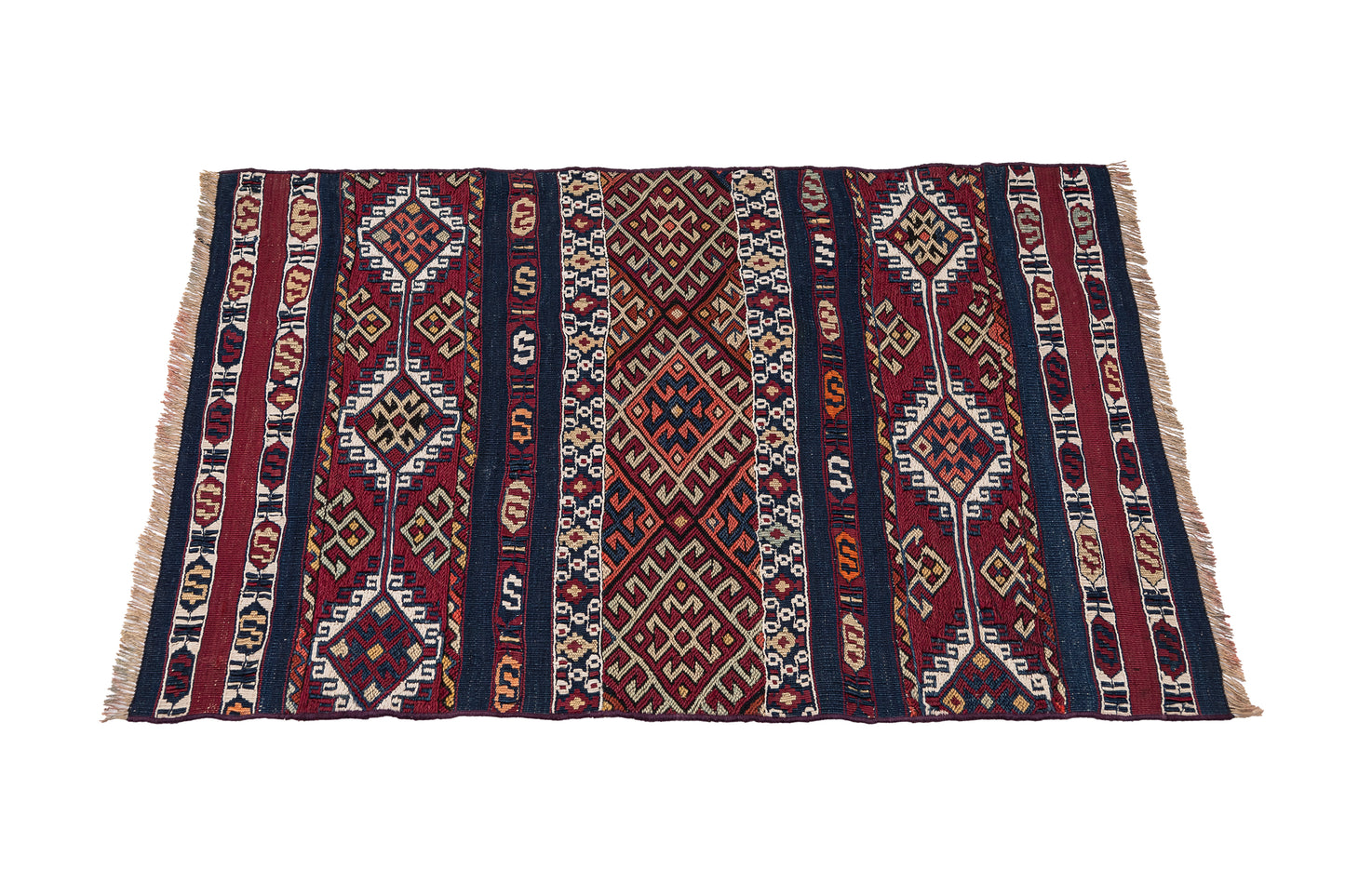 1930s Kernek Handmade Vintage Turkish Kilim Rug | 60x80 cm - Dervish Rugs