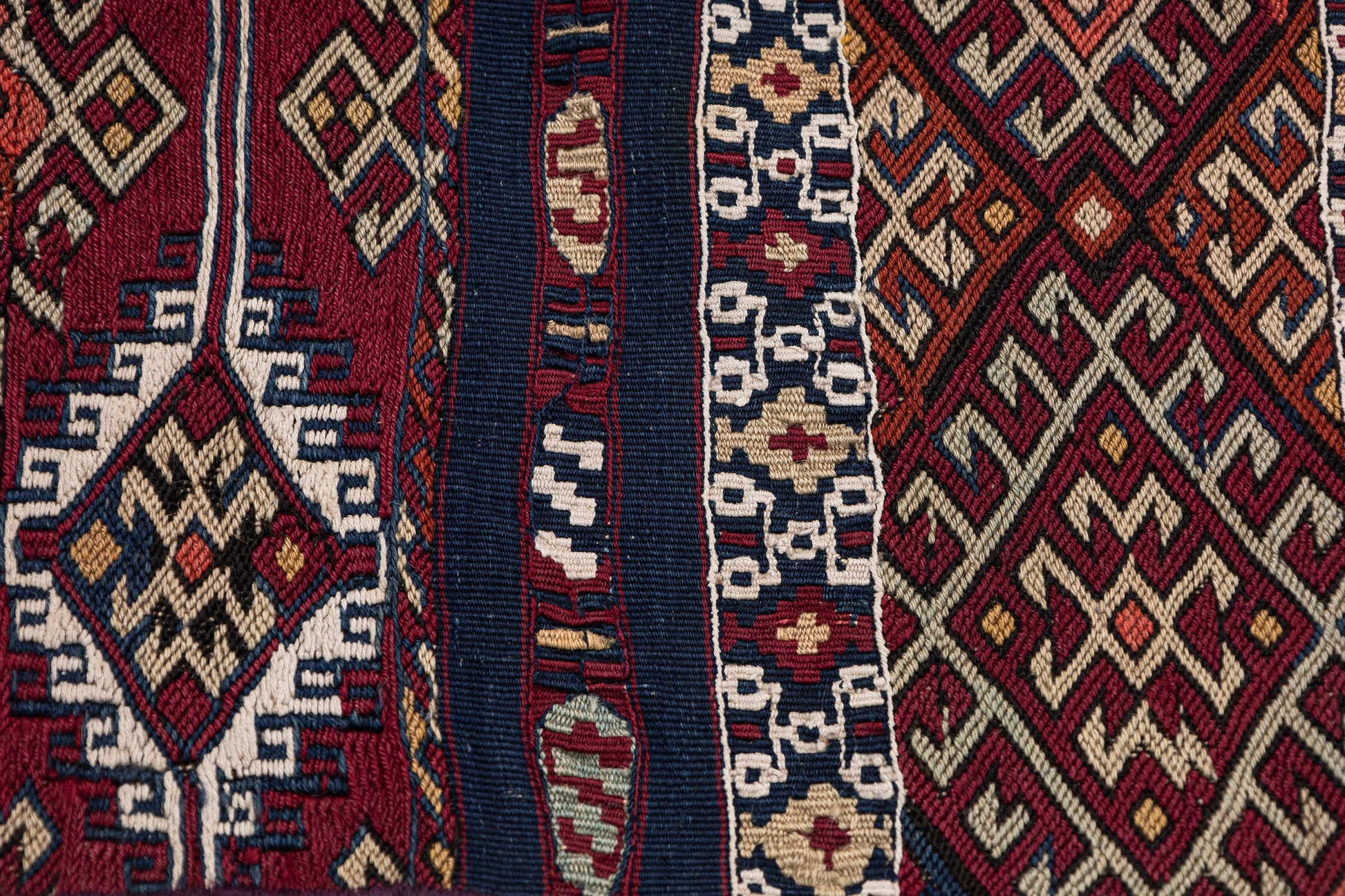 1930s Kernek Handmade Vintage Turkish Kilim Rug | 60x80 cm - Dervish Rugs