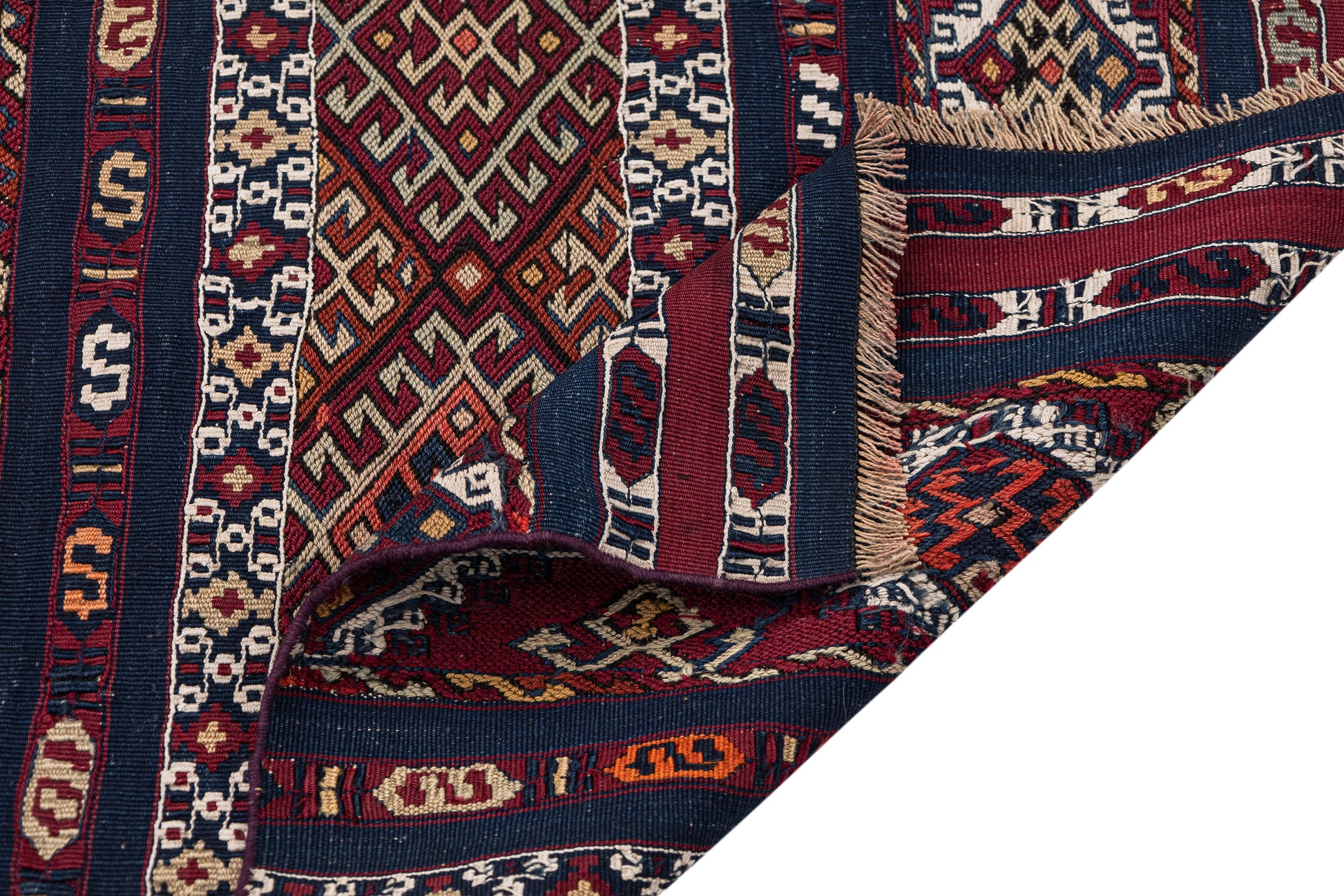 1930s Kernek Handmade Vintage Turkish Kilim Rug | 60x80 cm - Dervish Rugs