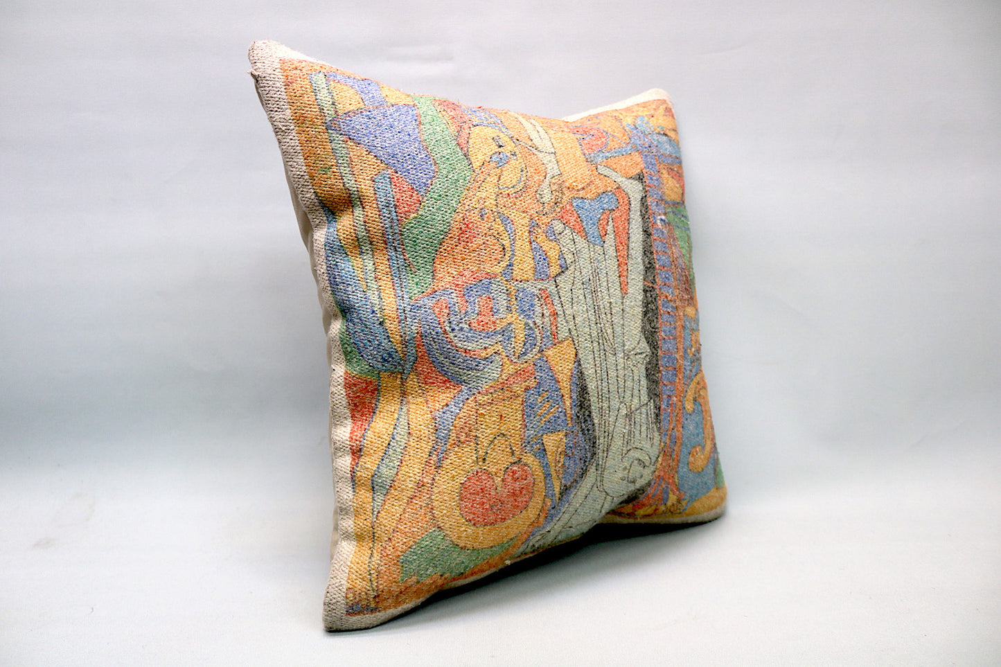 Handmade Vintage Cushion Cover | 50x50 cm - Dervish Rugs